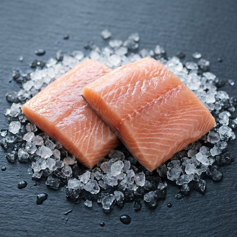 Fresh Orange Roughy on crushed ice at Ghan Bros Seafood, Fyshwick